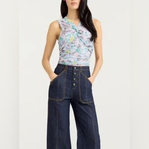 Cinq a Sept Sleeveless Floral Aniya Top New Small